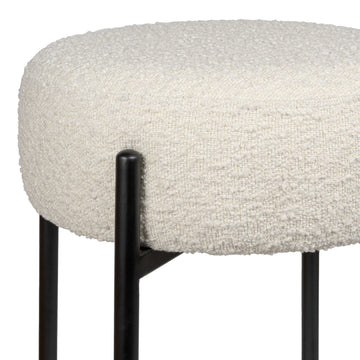 Paola Modern Metal/Bouclé Cushioned Counter & Bar Stool - JONATHAN Y